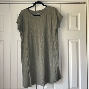 Columbia Green Boxy Midi T-Shirt Dress